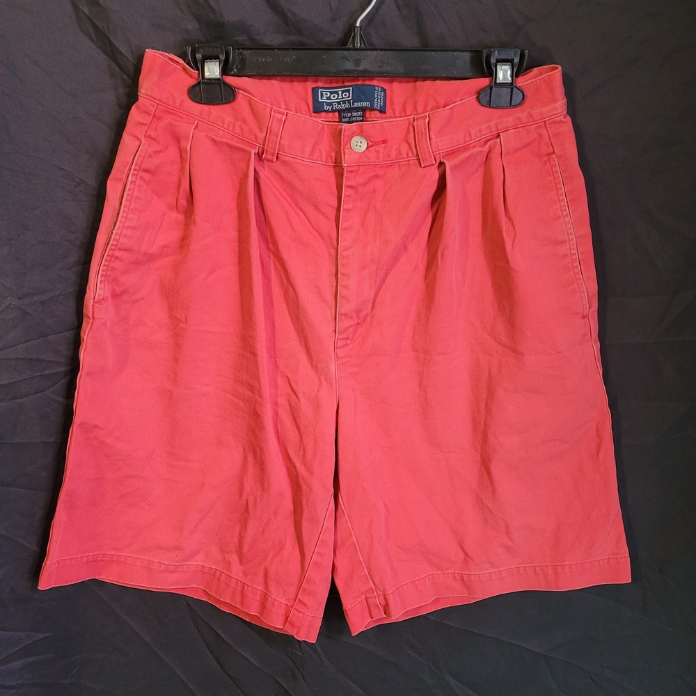 Ralph Lauren Coral Flat-Front Pleated Men’s Shorts